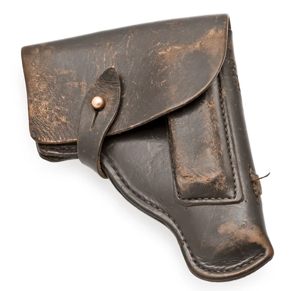 Vintage bőr pistol holster — Stock Fotó