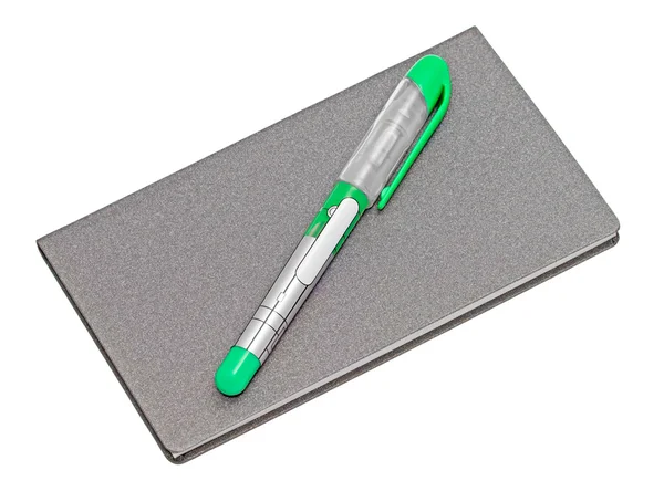 Cuaderno y marcador — Foto de Stock