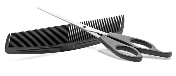 Comb and scissors — Stock Photo, Image