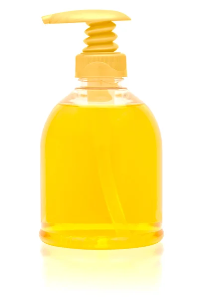 Botella dispensadora de jabón líquido . —  Fotos de Stock