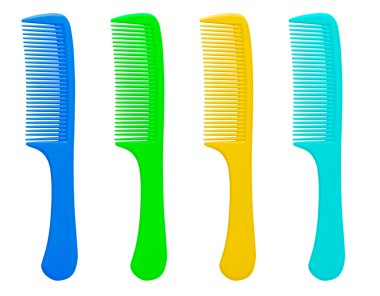 Comb isolated on white clipart