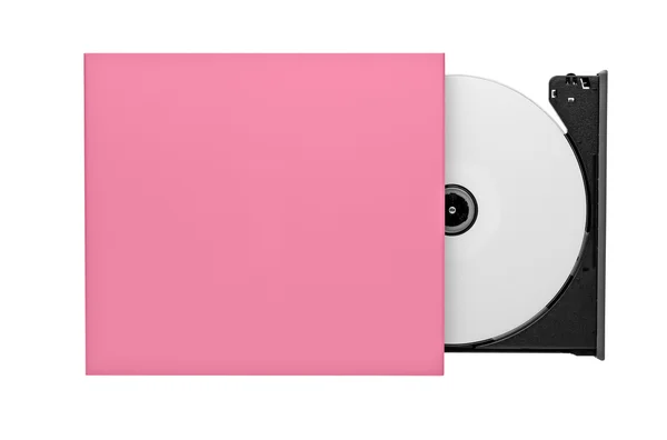 Portable slim external CD DVD — Stock Photo, Image