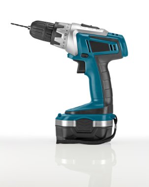 Blue Cordless Drill. clipart