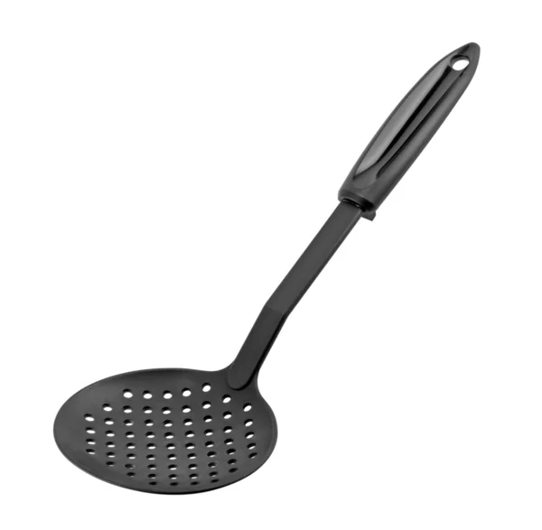 Black kitchen spatula. — Stock Photo, Image