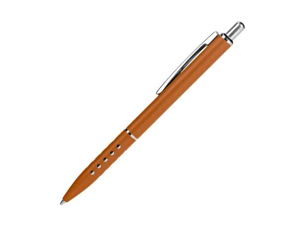Penna marrone. Isolato su sfondo bianco — Foto Stock