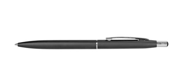 Černé pero. izolované na bílém pozadí — Stock fotografie