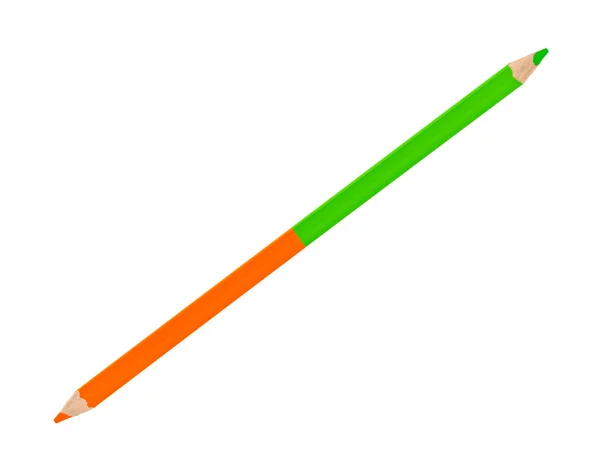 Lápis colorido, de dois lados . — Fotografia de Stock