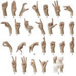 Hand sign language alphabet Stock Photo by ©Givaga 5414489