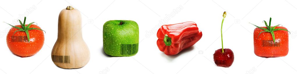 Barcoded fruit and Veg
