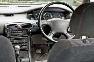 Interior of a car clipart