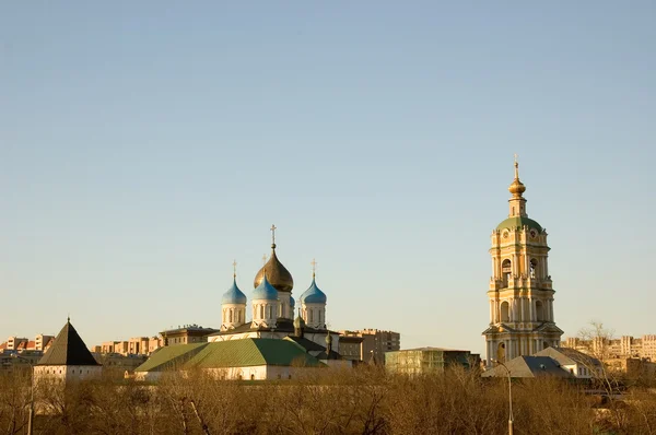 Новоспасский монастырь на закате — стоковое фото