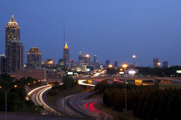 Центр міста Атланта горизонт Ліцензійні Стокові Зображення