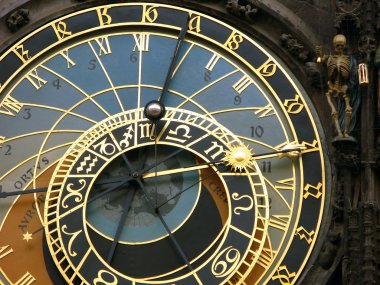 Astronomical clocks, Prague clipart