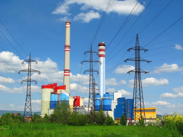 Széntüzelésű erőmű — Stock Fotó
