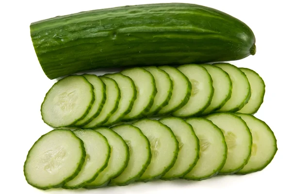 Cucumber sliced lines — Stock Photo, Image