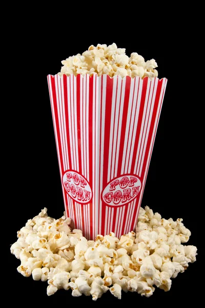 Popcorn in a holder corner — Stock Photo, Image