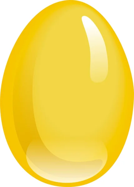 Yellow egg — Stock Vector