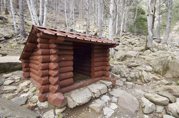 Wooden shelter