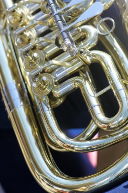 Tuba closeup clipart