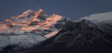 Panorama of the Pyrenees clipart