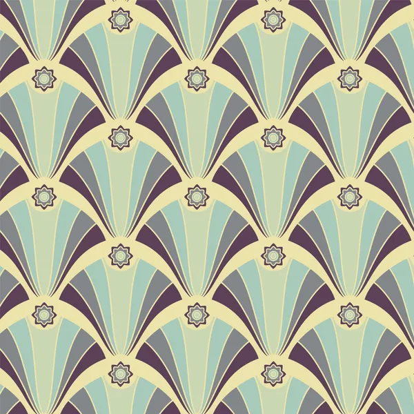 Patrón geométrico sin costuras en colores amarillo-violeta — Archivo Imágenes Vectoriales