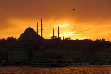 gece, istanbul Sultanahmet görünümü