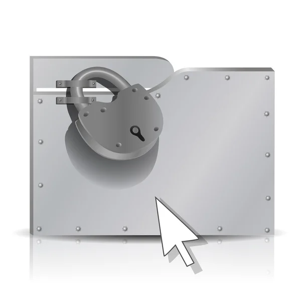 Locked folder — Stock Vector