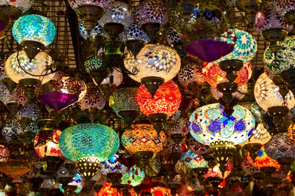 stock image Turkish lamps