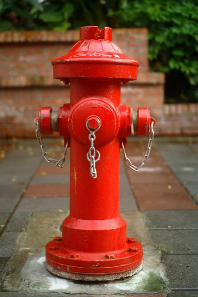 Een rode brand plug — Stockfoto