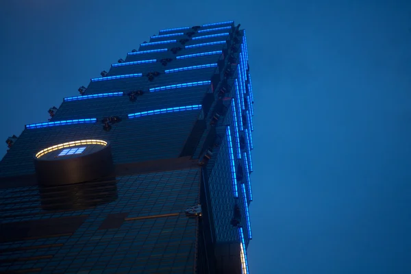 Taipei tower natt — Stockfoto