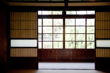 Japanese style room view clipart