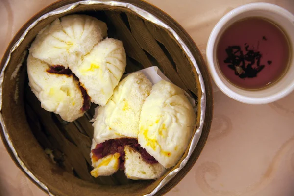Hong kong-style tea és snack — Stock Fotó