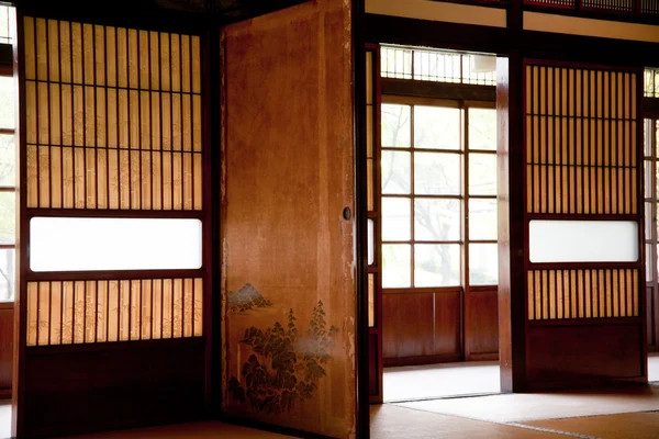 Вид на комнату в японском стиле — стоковое фото