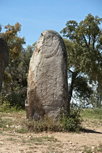 stock image Megalithic monument of Almendres, Evora