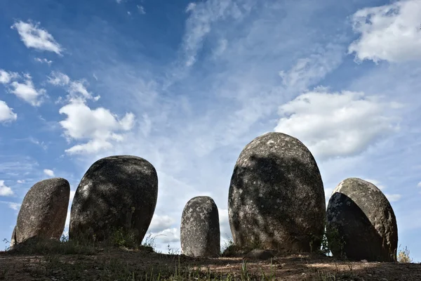 stock image Megalithic monument of Almendres, Evora