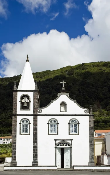 백색 교회 스톡 사진