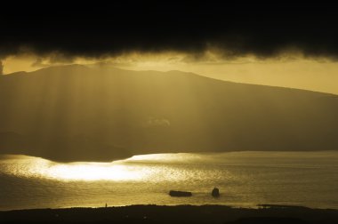 Storm over Azores, Portugal clipart