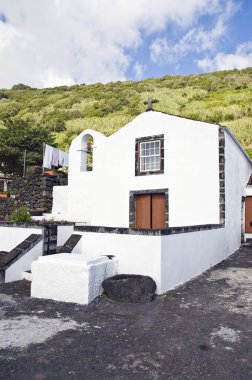 Church in Lages do Pico, Azores clipart