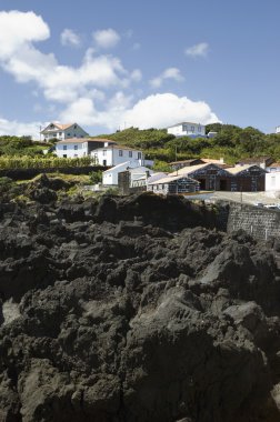 bazalt kayalar, pico island, Azor Adaları