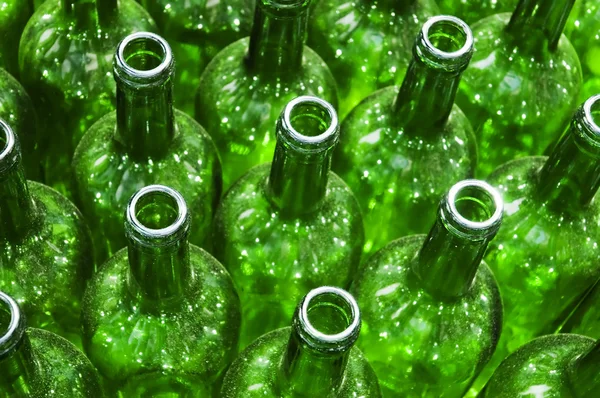 Bottiglie verdi — Foto Stock