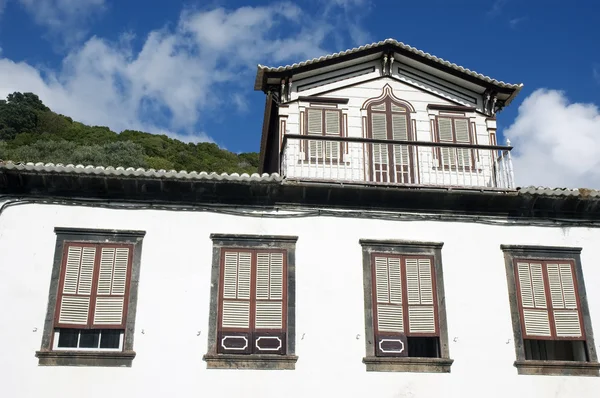 Gamla traditionella hus i Lu göra pico, Azorerna — Stockfoto