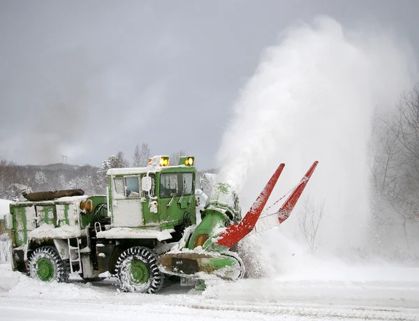 Car-snowplow — Stock Photo, Image