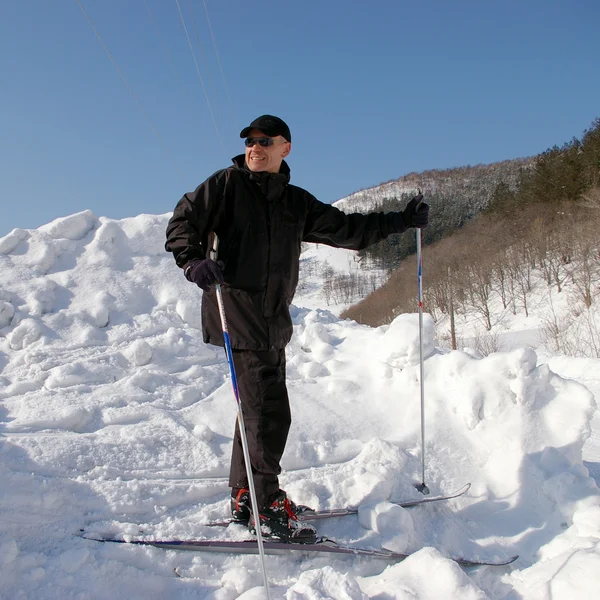 Man-skier — Stock Photo, Image