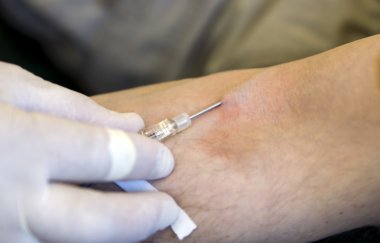 Needle in a vein clipart
