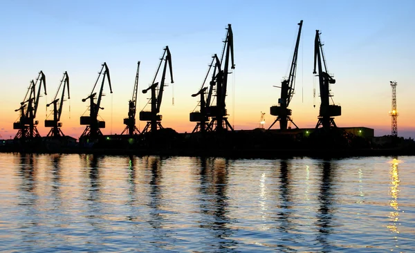 Evening port — Stock Photo, Image