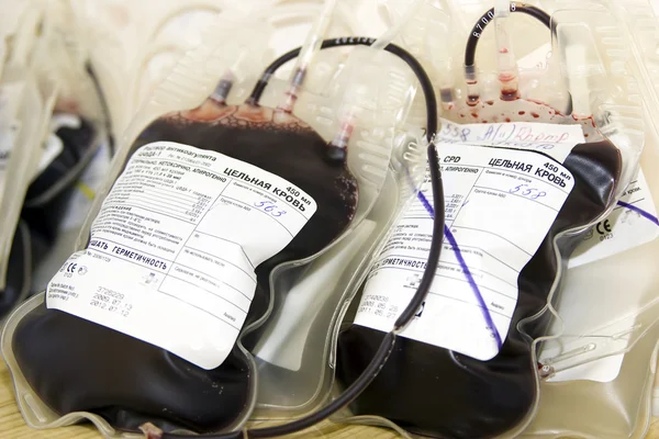 Sangue del donatore — Foto Stock