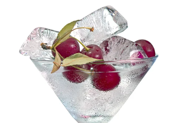 stock image Cherry and ice