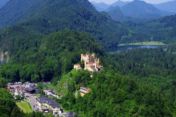 Landscape with Castle Hohenschwangau — Stock Photo, Image