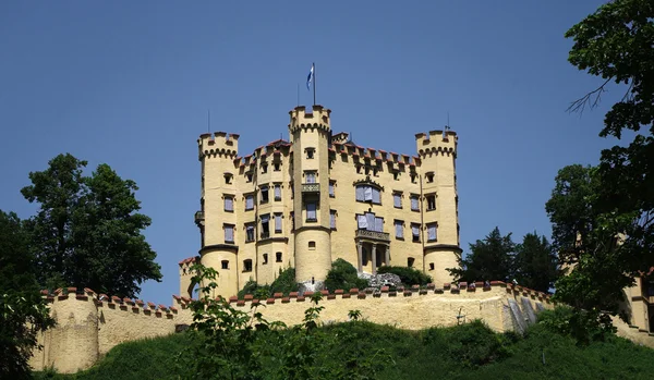 Zamek hohenschwangau, w Alpach — Zdjęcie stockowe