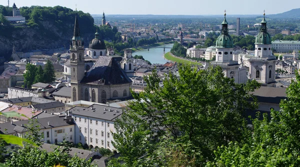 Salzburg vogel-oog mening — Stockfoto